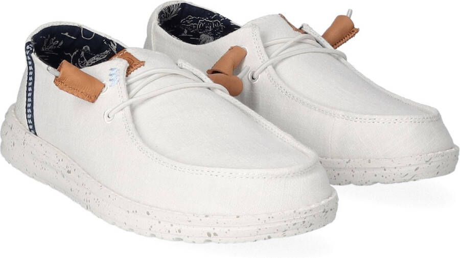 Hey Dude Witte dames mocassins comfortabel ontwerp