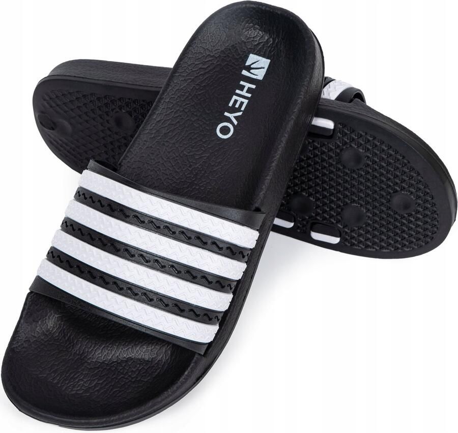 Heyo Heren Slippers EVA TPR Zwart-Wit