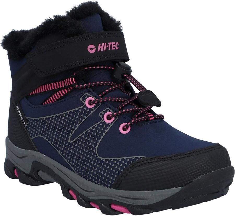 Hi-Tec Jackdaw Waterbestendig Insulated BLAUW Wandelschoenen voor Kinderen