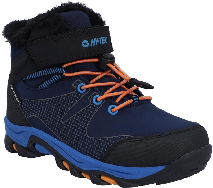 Hi-Tec Jackdaw Waterbestendig Insulated BLAUW Wandelschoenen voor Kinderen