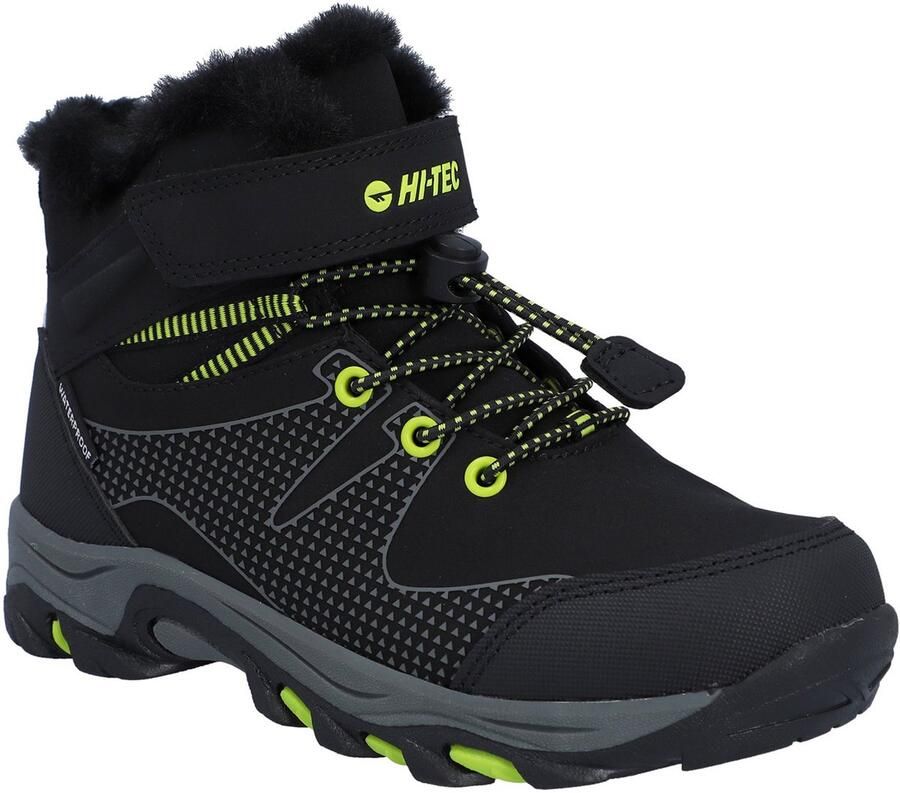 Hi-Tec Jackdaw Waterbestendig Insulated ZWART Wandelschoenen voor Kinderen