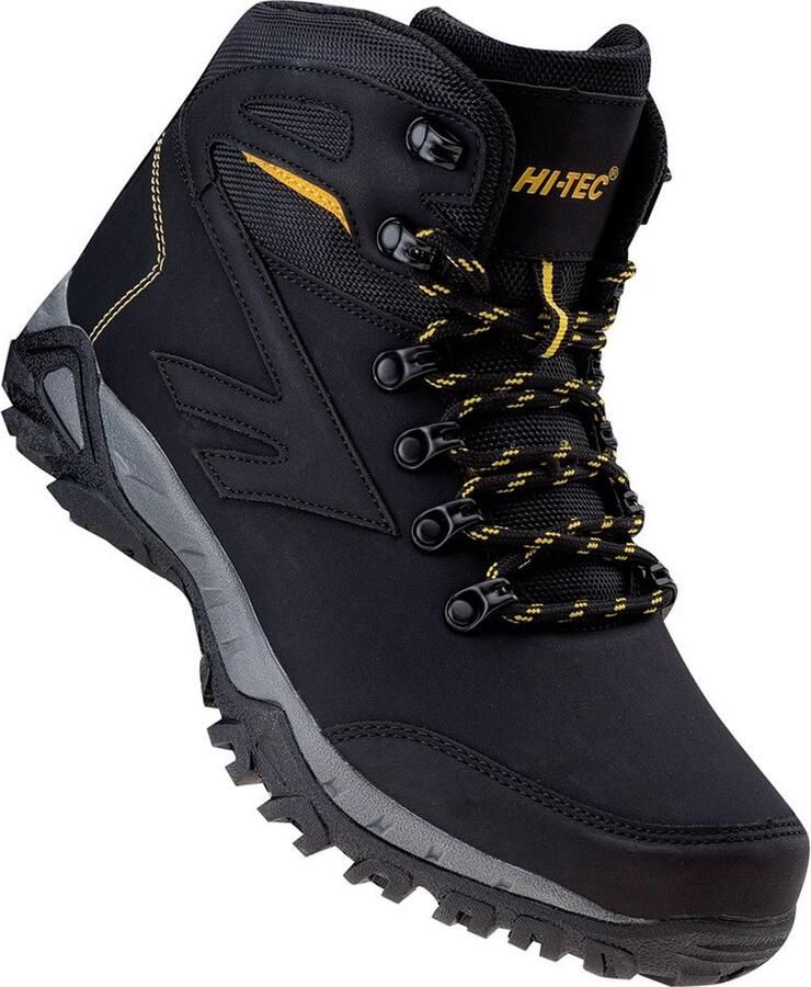 Hi-Tec Medin Mid Wandelschoenen Black Lime Heren - Foto 4