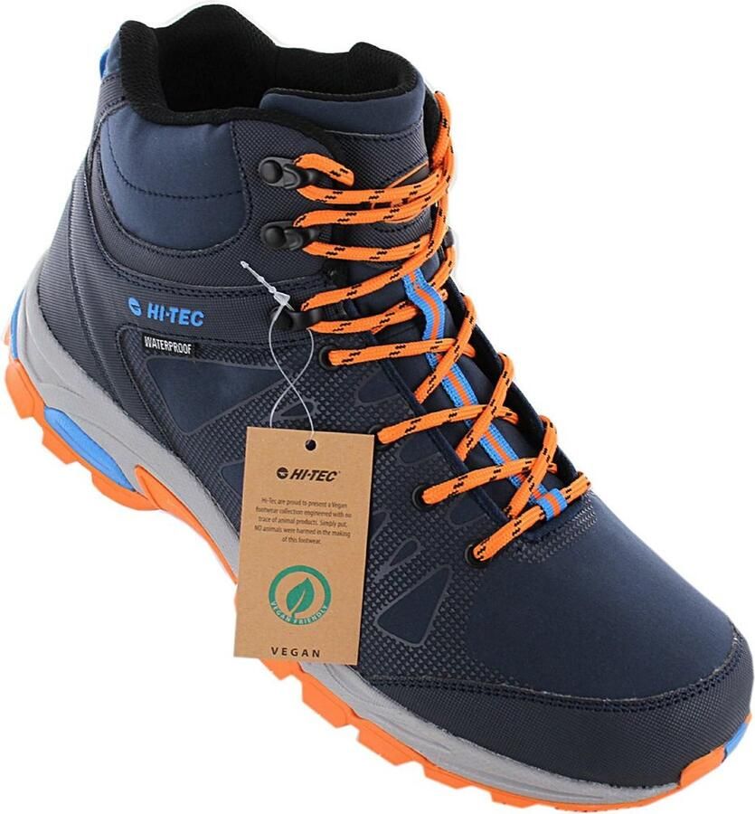 Hi-Tec Raven Mid WP Softshell Waterproof Heren Wandelschoenen Trekking Schoenen Blauw 0006888 - Foto 3