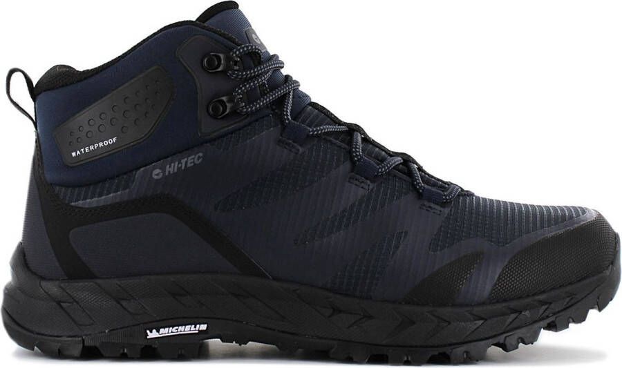 Hi-Tec Nytro Mid WP Waterproof Heren Wandelschoenen Trekking Schoenen Blauw-Zwart 0010352