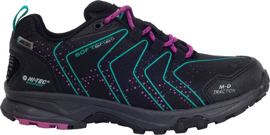 Hi-Tec Roncal Low WP Wandelschoenen Black Navigate Festival Fuchsia Dames