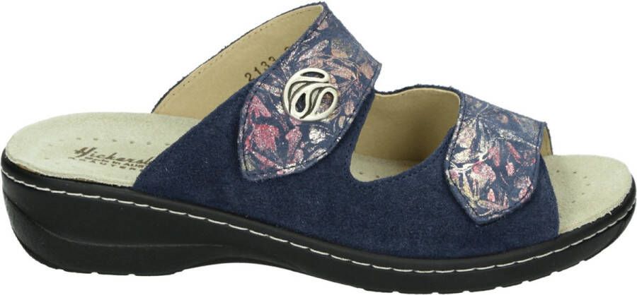 Hickersberger 2133~~~~~~~~~~~~~~~~~~~~~~~~~~ Dames slippers Blauw