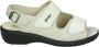Hickersberger 2176~~~~~~~~~~~~~~~~~~~~~~~~~~ Dames slippers Wit beige - Thumbnail 1