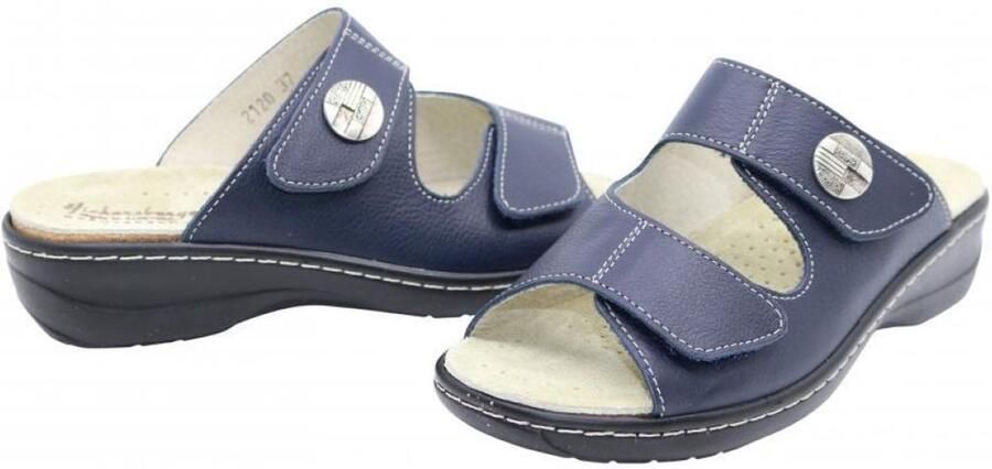 Hickersberger 2120 7070 Blau Dames slipper