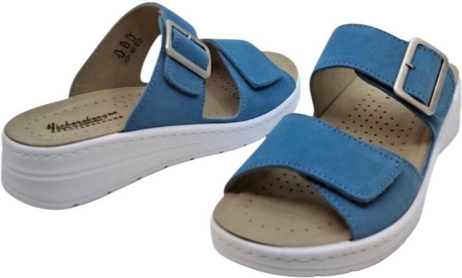 Hickersberger Napoli Hellblau Slipper 7331 Comfortabele Damesslipper