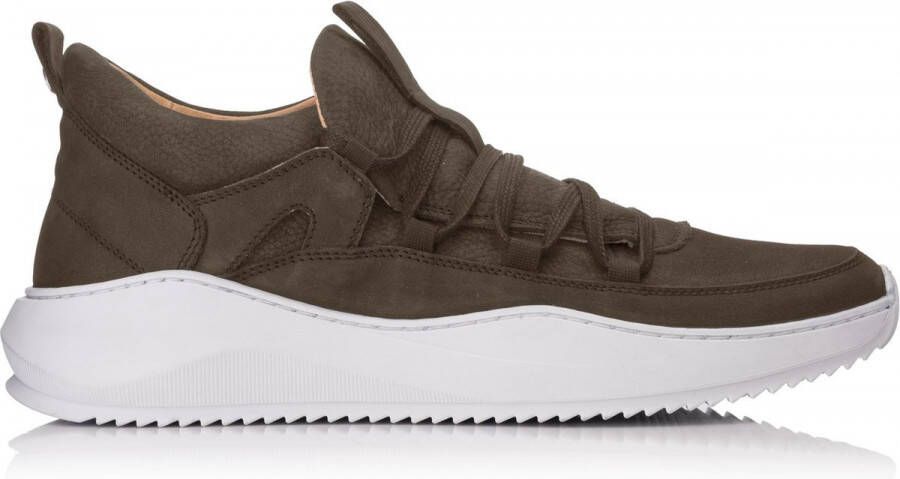 Hinson alin hiking geo sneakers wit embossed nubuck leer