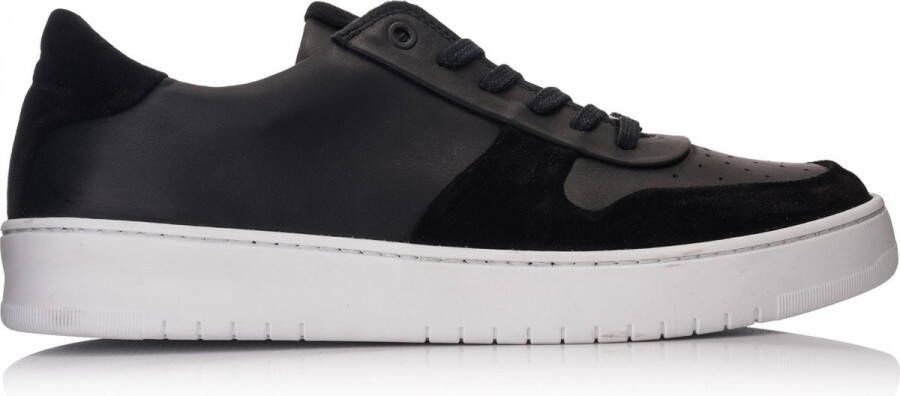 Hinson bennet sonder low sneakers heren zwart leer