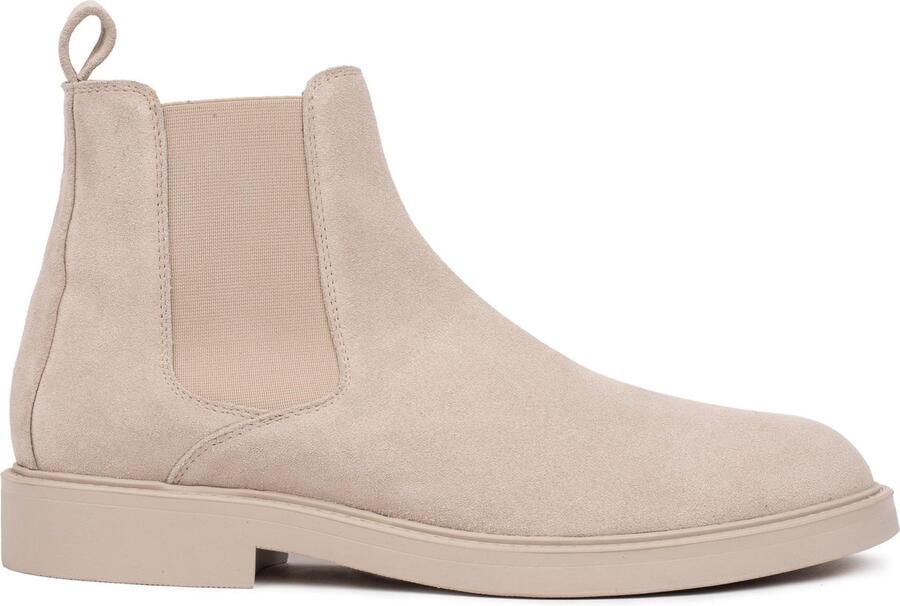 Hinson beatenberg blakemore chelsea boots heren beige suède