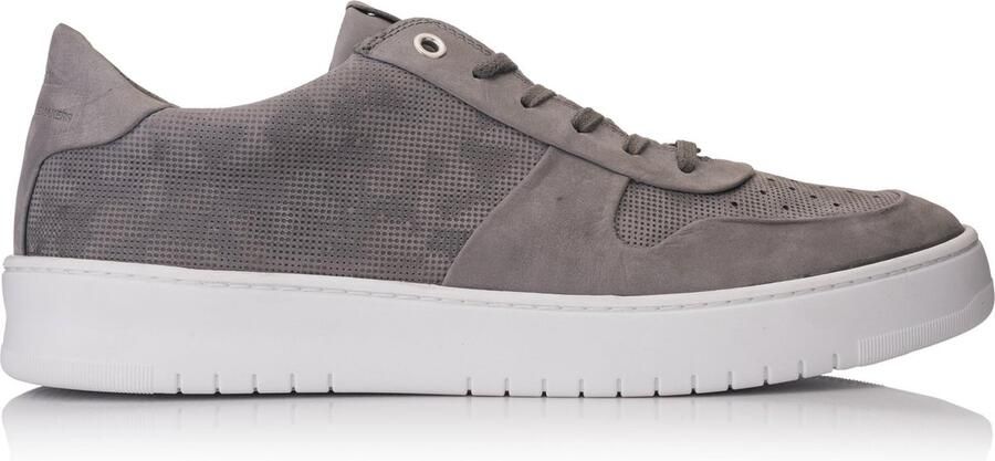 Hinson bennet sonder low sneakers heren grijs nubuck leer