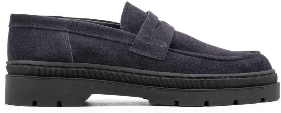 Hinson elon loafers heren donkerblauw suède