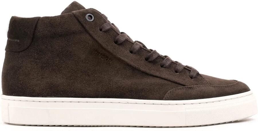 Hinson malton classic high top sneakers chocolate suède