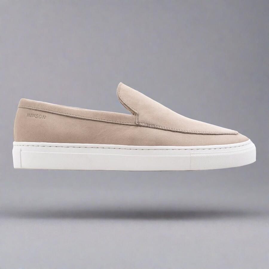 Hinson malton plain loafers heren sand nubuck - Foto 2