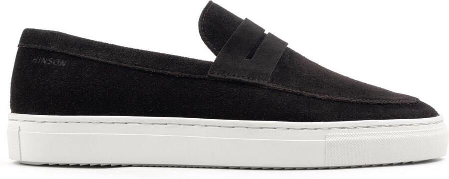 Hinson malton saddle loafers heren donkerbruin suède