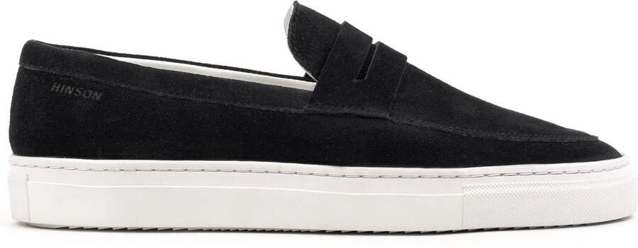Hinson malton saddle loafers heren zwart suède - Foto 2