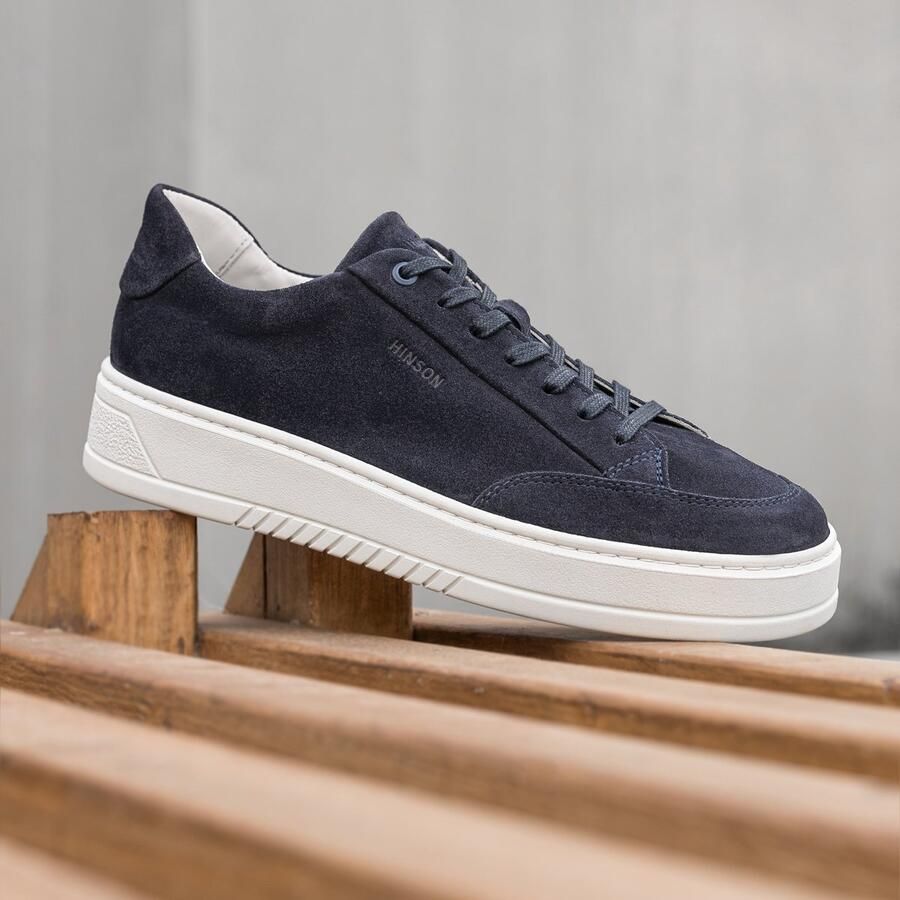 Hinson miller retro sneakers donkerblauw suède - Foto 2