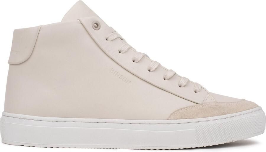 Hinson sorren high sneakers heren ice beige leer