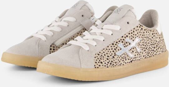 Hip Animal Sneakers wit Leer Dames