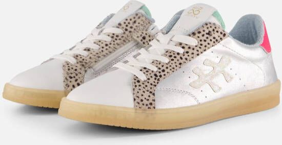 Hip Animal Sneakers zilver Leer