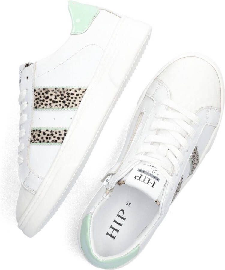 Hip H1610 Lage sneakers Leren Sneaker Meisjes Wit