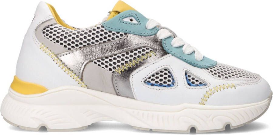 Runner Sneaker H1682 Lage sneakers Leren Sneaker Meisjes Wit - Foto 2