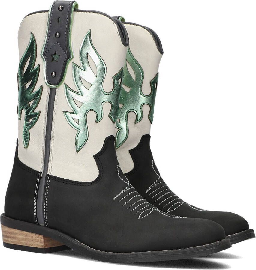 Hip H1700 Cowboylaarzen Western Laarzen Meisjes Kids Zwart - Foto 2