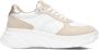 Hip chunky leren sneakers wit beige - Thumbnail 5