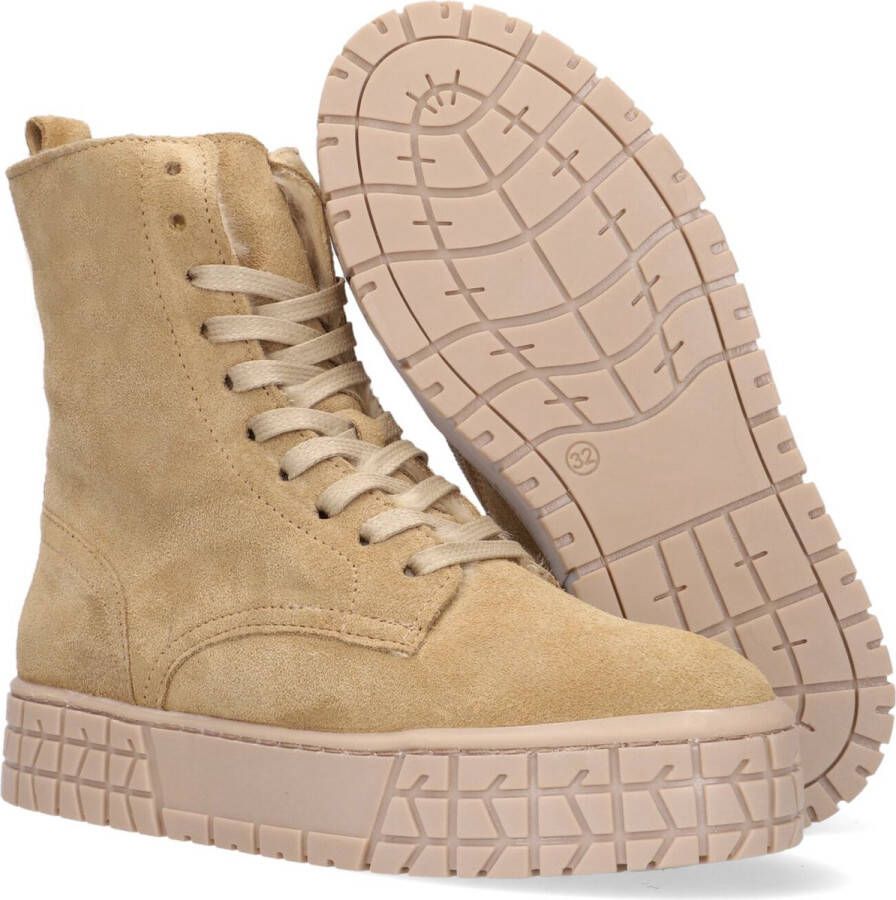 Hip H2539 Enkelboots Enkellaarsjes Meisjes Beige