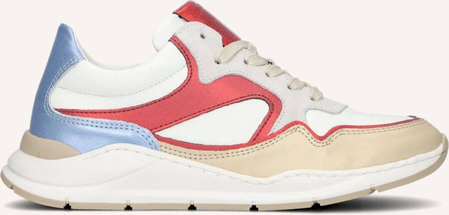 Hip H6355 Lage sneakers Leren Sneaker Meisjes Kids Wit - Foto 3