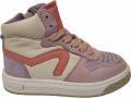 Hip H1301 Hoge sneakers Leren Sneaker Meisjes Paars - Roze