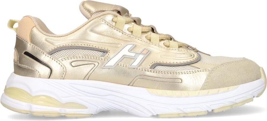 Hip H1660 Sneakers Meisjes Leren Sneaker Goudkleurig - Foto 4