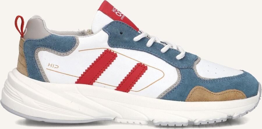 Hip H1666 Sneakers Jongens Leren Sneaker Wit