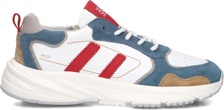 Hip H1666 Sneakers Jongens Leren Sneaker Wit