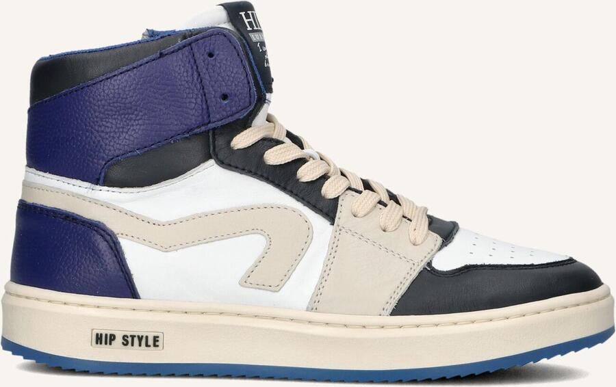 Hip H1765 Sneakers Jongens Leren Sneaker Blauw - Foto 3