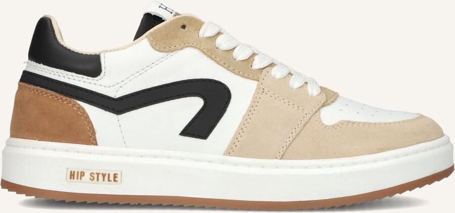 Hip Jongens Sneakers H1015 Leren Lage sneakers Beige