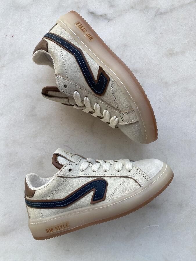 Hip jongenssneaker beige