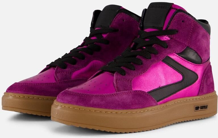 Hip Metallic Sneakers roze Leer Dames