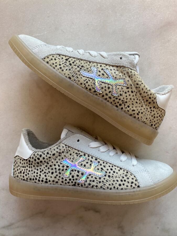 Hip sneaker laag cheetah