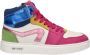 Hip H1665 Fuchsia Combi Sneakers hoge-sneakers - Thumbnail 1