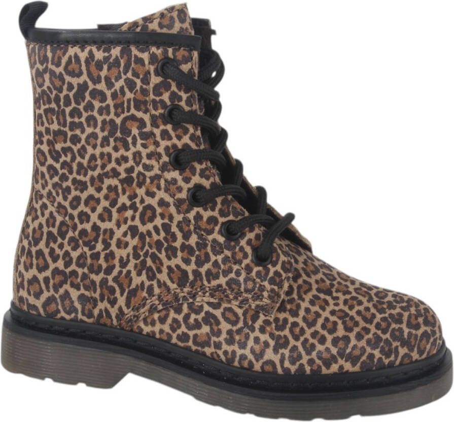 HIP Shoe Style H1141-F meisjes veterboots bruin