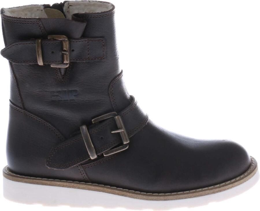 HIP Shoe Style Jongens Enkelboots Gevoerd Bruin