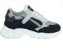 Hip chunky suède sneakers zwart wit - Thumbnail 2