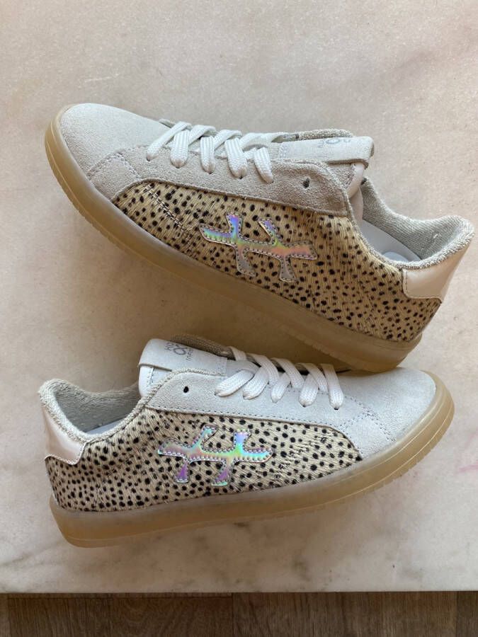 Hip sneaker laag cheetah