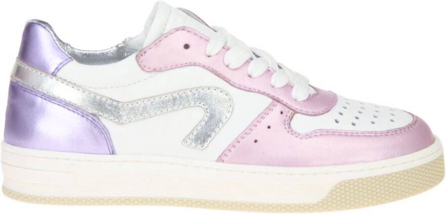 Hip Sneaker Wit-Roze Metallic