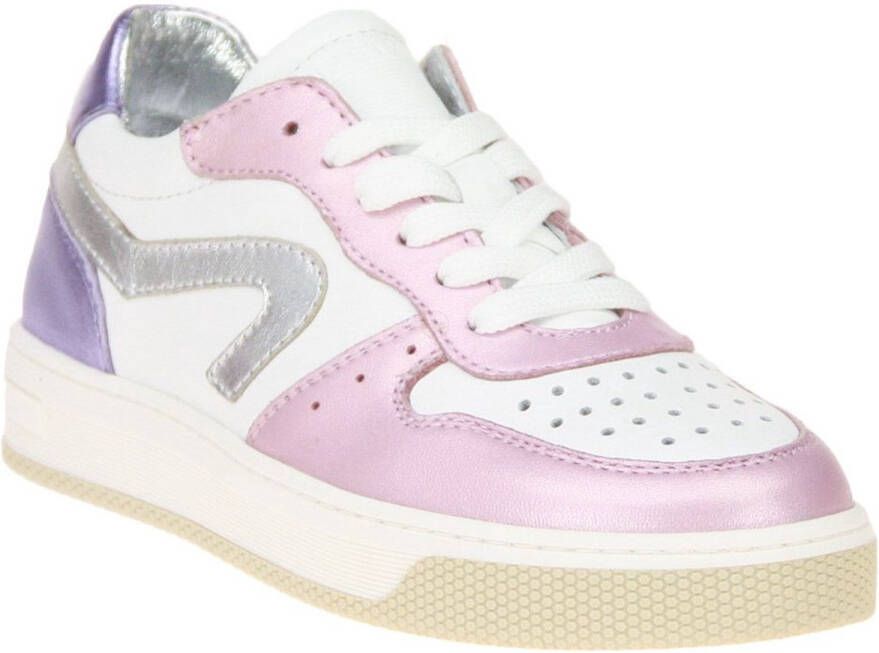 Hip Sneaker Wit-Roze Metallic