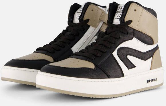 Hip Sneakers taupe Leer