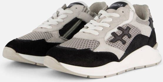 Hip Sneakers zwart Leer